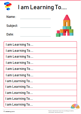 Toys Themed Target and Achievement Sheets