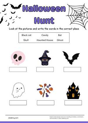 Trick or Treat Word Hunt