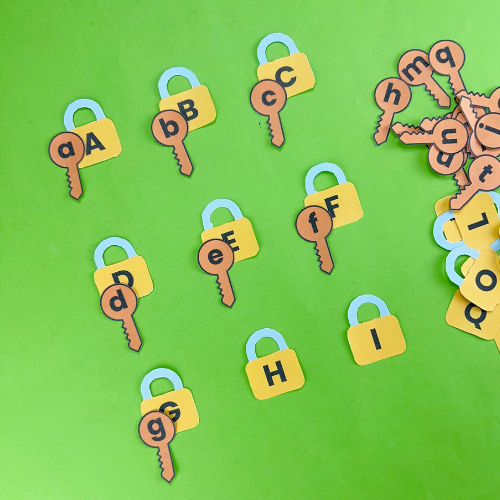 Uppercase Lowercase Lock & Key