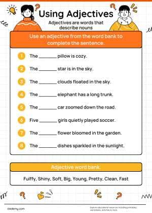 Using Adjectives Practice