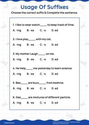 Using Suffixes Correctly
