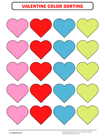 Match the Colors Valentine’s Edition