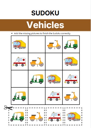 Vehicles Sudoku