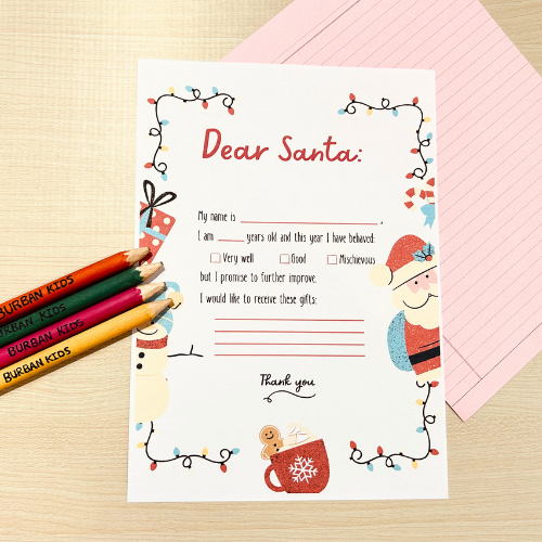 Writing Letters To Santa Activity